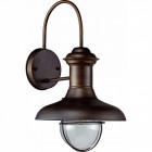 Aplique murale de jardin brun foncé estoril 1 ampoule h47 cm