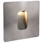 Applique led wall & step, carrée, acier inoxydable
