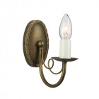 Applique minster, noir / or, 1 ampoule