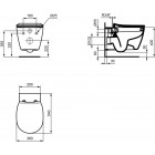 Abattant NF ultrafin avec frein de chute E772401