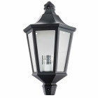 Demi-applique 3 faces noire 60w