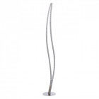 Lampadaire chromé techno 2 ampoules 135.5 cm