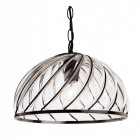 Suspension 32 cm pascal, chrome et verre