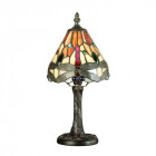 Lampe 14 cm dragonfly flame, verre et résine