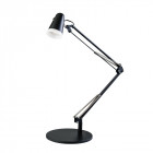 Lampe downing, noir et acrylique