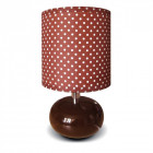 Lampe de table chromée megapolis 1 ampoule 25 cm