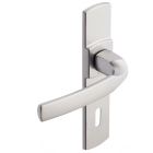 Ensemble de porte sur plaque Artis BEZAULT Entraxe 165mm - Inox brossé - Clé L - 865223