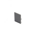 Embouts pour profil mural led, gris argent, 2 pièces