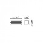 Encastrable de jardin blanc esca 1 ampoule
