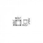 Encastrable de jardin inox led-18 h9 cm