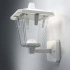 Endura style boule lanterne applique extérieure 10 watt classic up - finition - blanc
