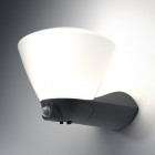 Endura style boule lanterne applique extérieure 7 watt gris - détecteur - oui