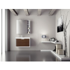 Ensemble de salle de bain future 01 80cm blanc et chêne foncé