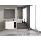 Ensemble de salle de bain gant 24 80cm blanc