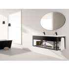 Meuble de salle de bain 120cm metal 12 - ensemble noir