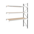 Rayonnages mi-lourd MANORGA EPSIVOLH.2500 x L.1800Prof.600 mm - Suivant - 4 niveaux - ZRRAYOSLD251860S1
