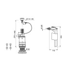 Equation - 810661 - chasse d'eau complète à étrier double poussoir