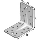 Equerre renforcée inox 90x90x65x2,5 Alsafix - ER09090629