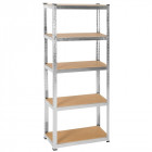 Etagère en métal charge lourde 5 niveaux cave garage 150 Kg/plateau Helloshop26 3408002