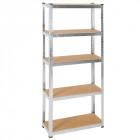 Etagère en métal charge lourde 5 niveaux cave garage 70Kg/plateau Helloshop26 3408001