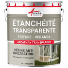 Étanchéité transparente véranda tuile verre polycarbonate peinture résine - Conditionnement au choix