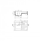 Evier timbre d'office grand siecle anthracite