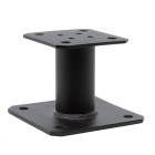 Pied de poteau fixe - Finition noire - PPA100PB