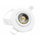 Spot encastrable led cob rond orientable 7w 80 - couleur eclairage au choix