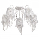 Plafonnier blanc elegance 5 ampoules 43 cm