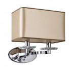 Applique murale chromée elegance 2 ampoules 34 cm