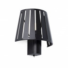 Aplique murale noire mix 1 ampoule h22,5 cm