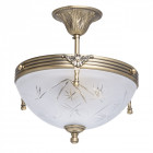 Plafonnier laiton classic 3 ampoules 30 cm