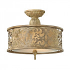 Plafonnier carabel, champagne, 2 ampoules