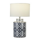 Lampe puzzle, céramique, avec abat-jour