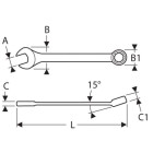 Clé mixte EXPERT by Facom 17 mm - E113212