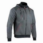 Sweat zippé facom jumper gris/noir/rouge - fxww8000e