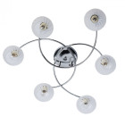 Plafonnier chromé megapolis 6 ampoules 18 cm