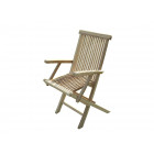 Jalang lot de 2 fauteuils pliants en teck