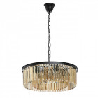 Suspension noire loft 6 ampoules 86 cm