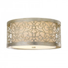 Plafonnier arabesque, feuilles d'argent