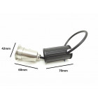 Spot extérieur encastrable sol led 1w ip68 45 - couleur eclairage : blanc froid 6000k - 8000k