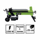 Fendeur de bûches horizontal itools 1500w - bûches de 52x25cm  - 5 tonnes de pression