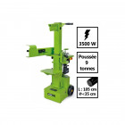 Fendeur de bûches vertical vito 3500w - pression 9 tonnes - longueur bûche 105cm - largeur 35cm - 3 réglages de la hauteur