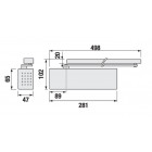 Ferme-porte dorma ts 92 contur 2-4 en dorma france sas 42030111