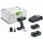 Perceuse-visseuse sans fil t 18+3 hpc 4,0 i-plus festool - 576446