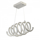 Suspension argentée techno   120 cm