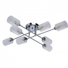 Plafonnier chromé megapolis 8 ampoules 16 cm