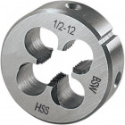 Filière BSW, Filetage : BSW 1/2 pouces, Filets par 12 pouces, Ø extérieur x hauteur 38 x 14 mm