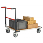 Chariot FLATPACK™ dossier fixe 1200 x 800 mm plateau médium roues TPE 400 kg - 804723240