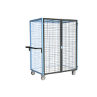 Servante grillagée 4 côtés verrouillable plateau bois 1200 x 800 mm 250 kg - 880725133